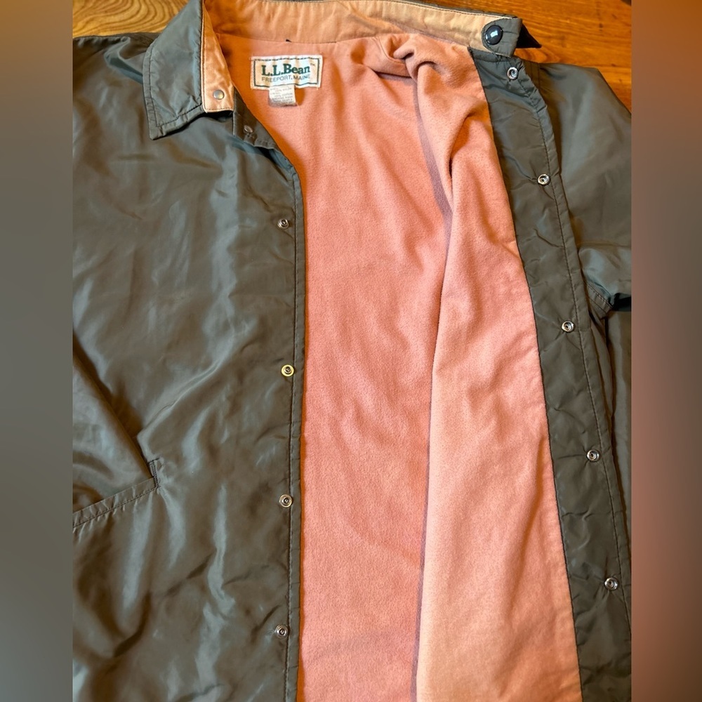 Vintage L.L Bean Lined Coaches Jacket Medium - Picture 4 of 9